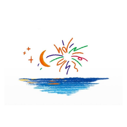 Beach fireworks